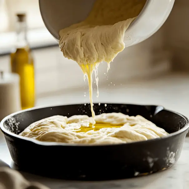 Simple Sourdough Focaccia Bread: The Ultimate Step-by-Step Recipe to Try Today 9 Dimpling focaccia dough with olive oil and rosemary