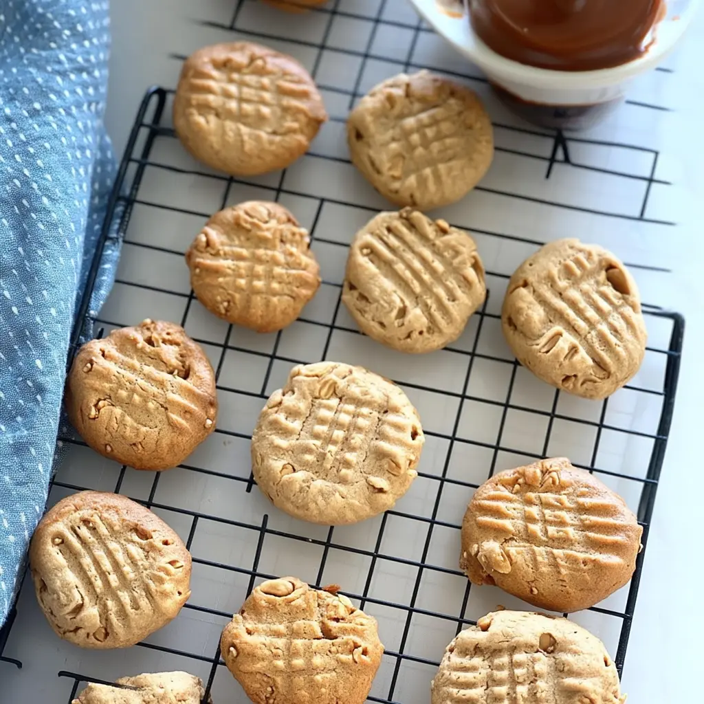Sourdough Discard Peanut Butter Cookies: The Perfect Fusion of Flavor and Sustainability 6 Sourdough discard peanut butter cookies stacked on plate
