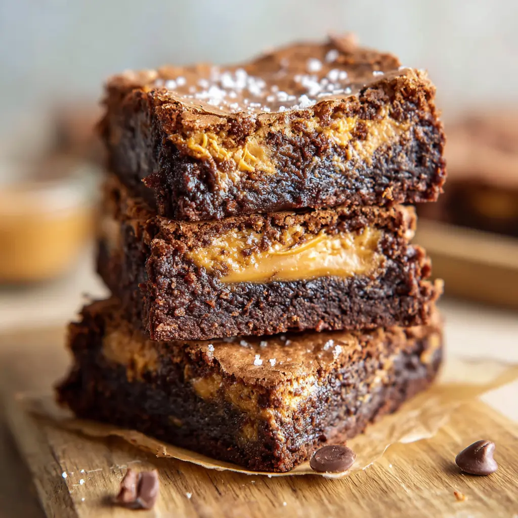 Sourdough Peanut Butter Brownies: A Fudgy Fusion of Flavor by Dish RCP 5 Swirling peanut butter into sourdough brownie batter