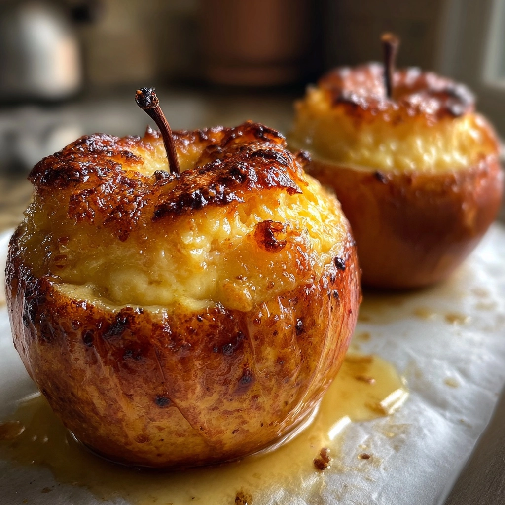 Cheesecake Stuffed Baked Apples