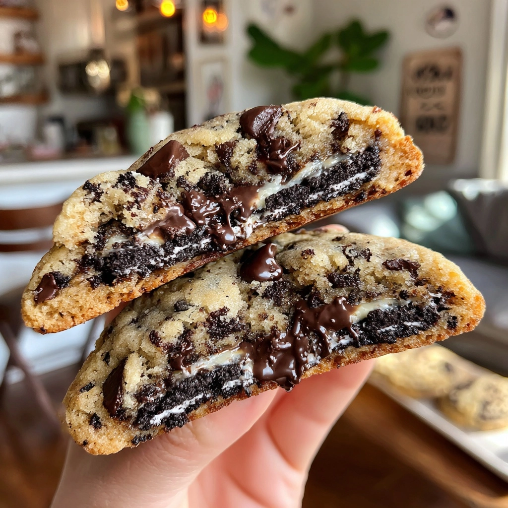 Easy Halloween Oreo Stuffed Chocolate Chip Cookies Delight! 2 Easy Halloween Oreo Stuffed Chocolate Chip Cookies