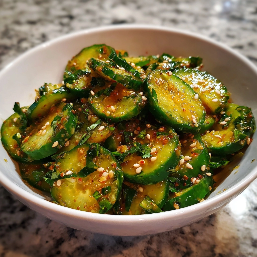 Easy Korean Cucumber Salad
