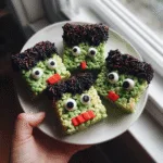 Frankenstein Rice Krispie Treats Made Easy for Halloween! 3 Frankenstein Rice Krispie Treats