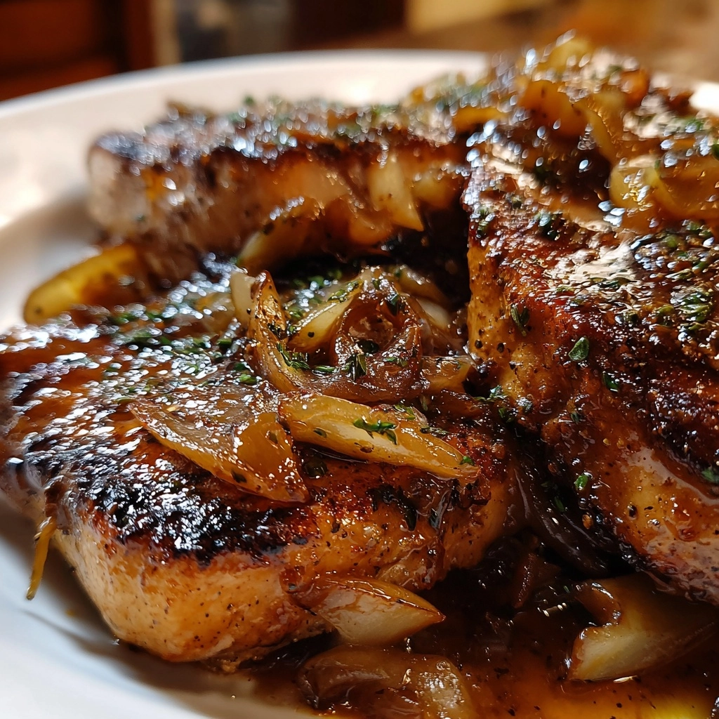 French Onion Smothered Pork Chops: A Delicious Twist! 2 French Onion Smothered Pork Chops