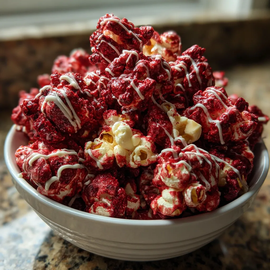 Halloween Bloody Red Velvet Popcorn Will Delight Your Guests! 2 Halloween Bloody Red Velvet Popcorn