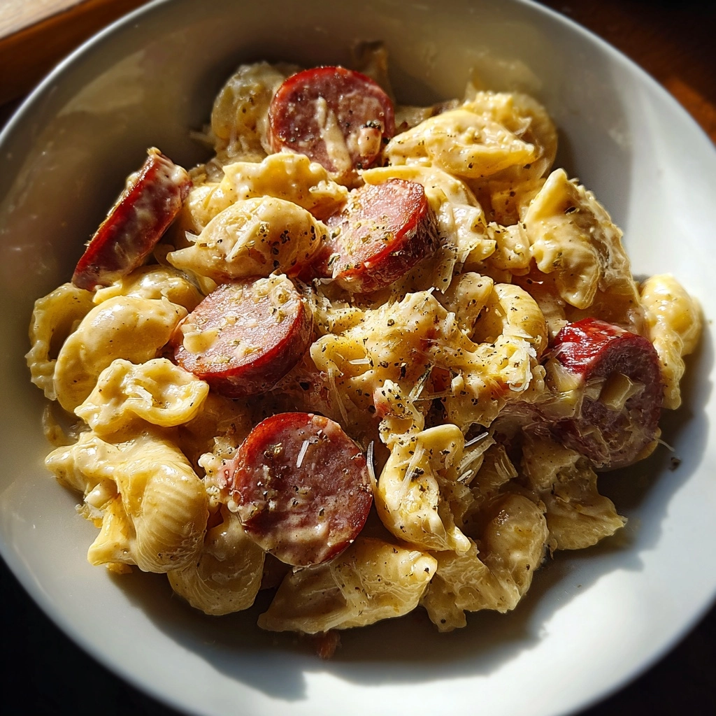 One Pot Mac and Cheese with Kielbasa is a Must-Try! 2 One Pot Mac and Cheese with Kielbasa