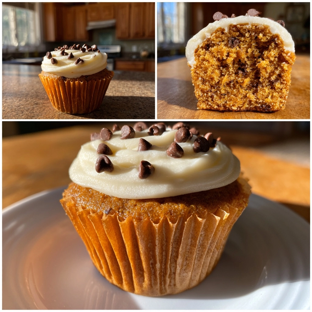 Pumpkin Chocolate Chip Cupcakes