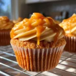 Pumpkin Cupcakes with Caramel Cream Cheese Frosting are Irresistible! 2 Pumpkin Cupcakes with Caramel Cream Cheese Frosting