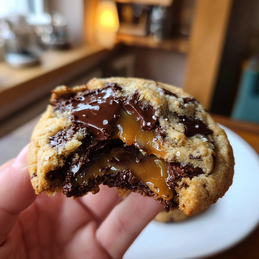 Salted Caramel Chocolate Cookie Recipe You’ll Adore! 2 Salted Caramel Chocolate Cookie Recipe