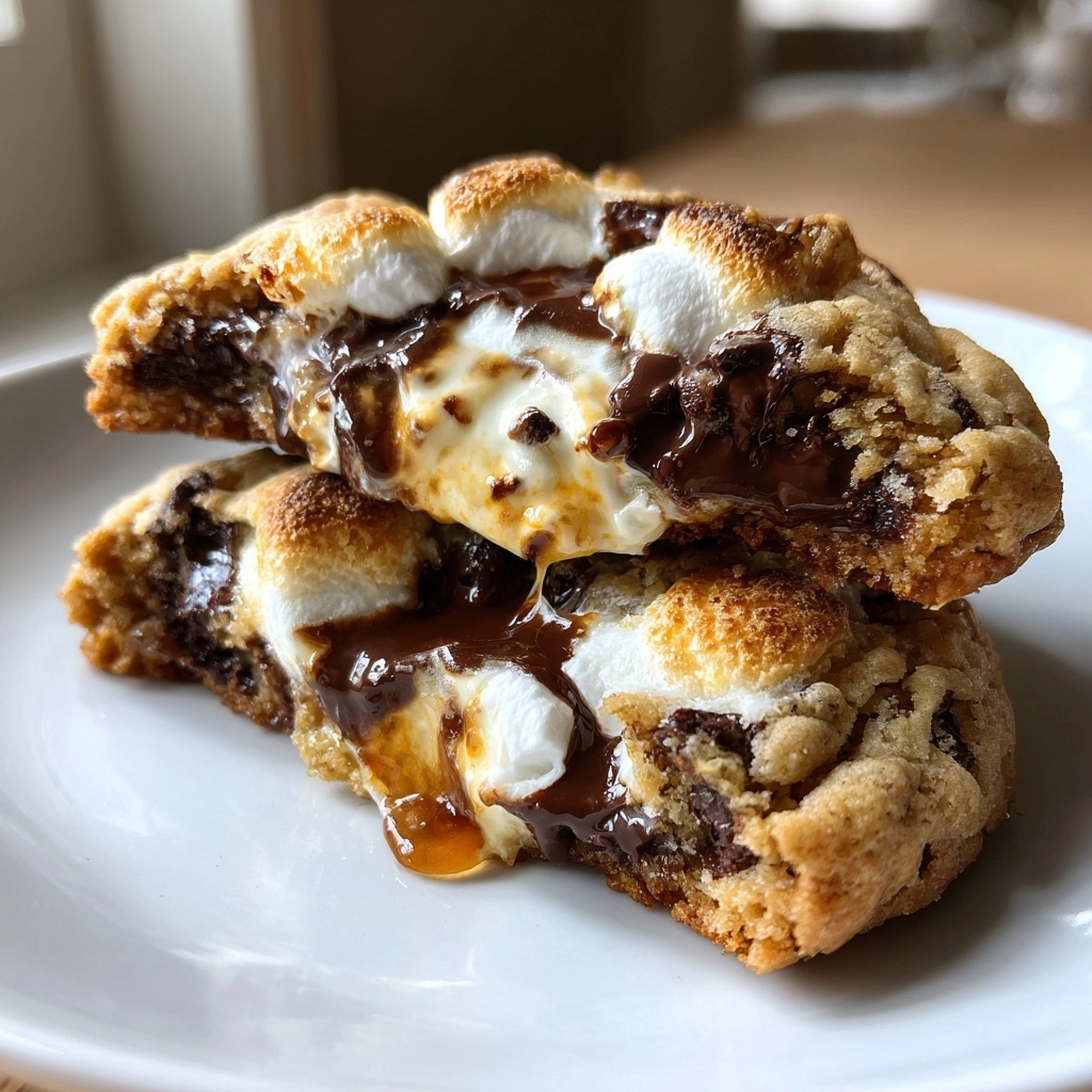 S'mores Cookies Recipe: Indulge in Easy Homemade Delights! 2 S'mores Cookies Recipe | Marshmallow and Chocolate, Easy Homemade Treat