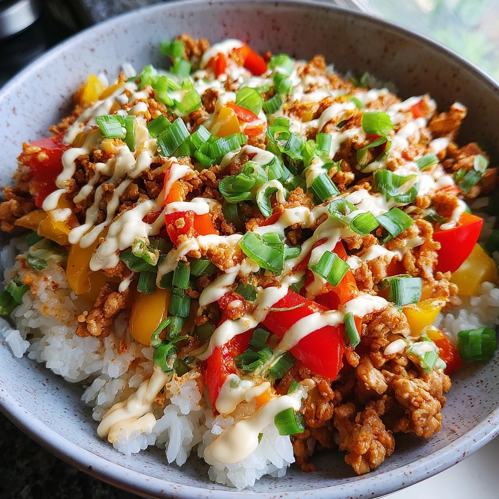 Bang Bang Ground Turkey Rice Bowls