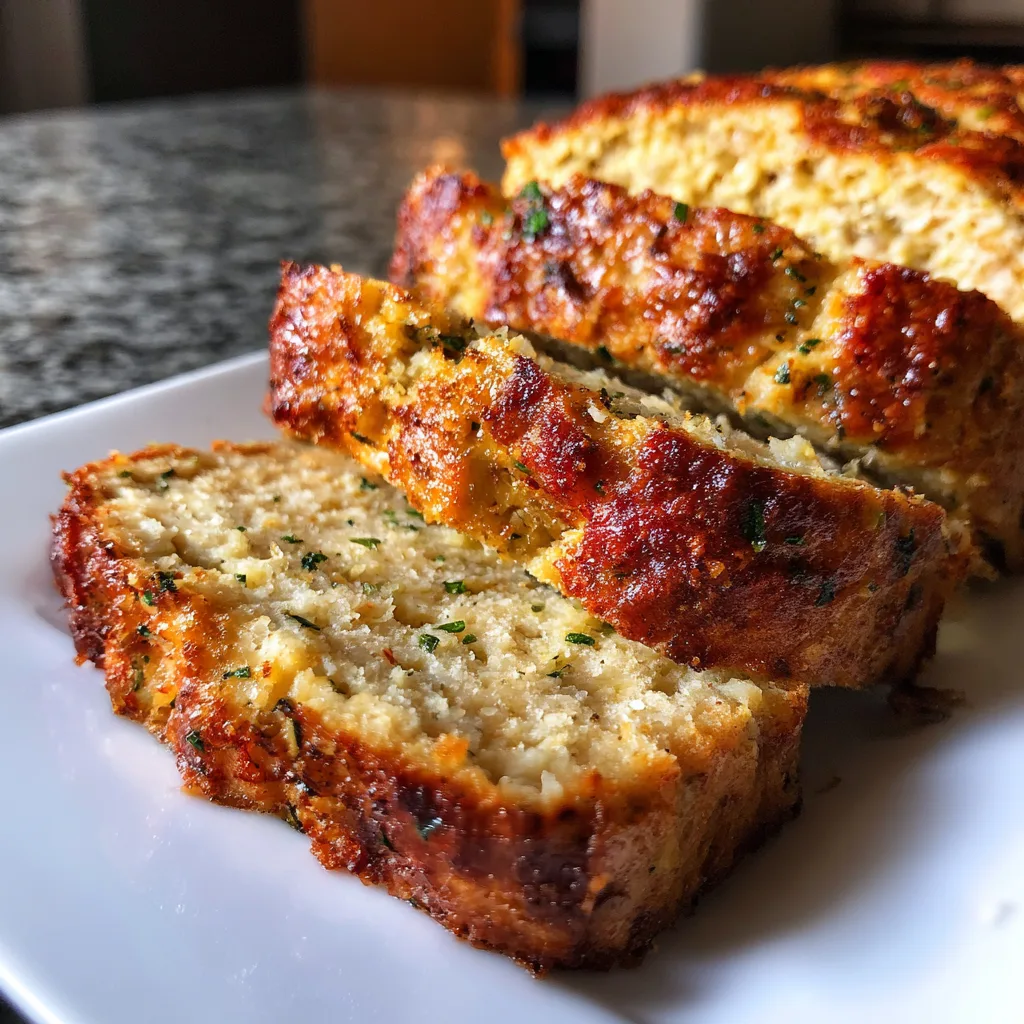 Chicken Meatloaf: Garlic Parmesan Flavor for Easy Dinner! 2 Chicken Meatloaf: Garlic Parmesan Flavor