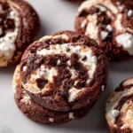 Chocolate Marshmallow Swirl Cookies [50 Minutes] - Chasety
