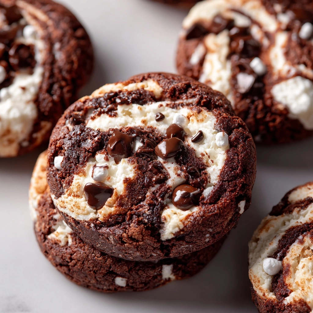 Chocolate Marshmallow Swirl Cookies [50 Minutes] - Chasety