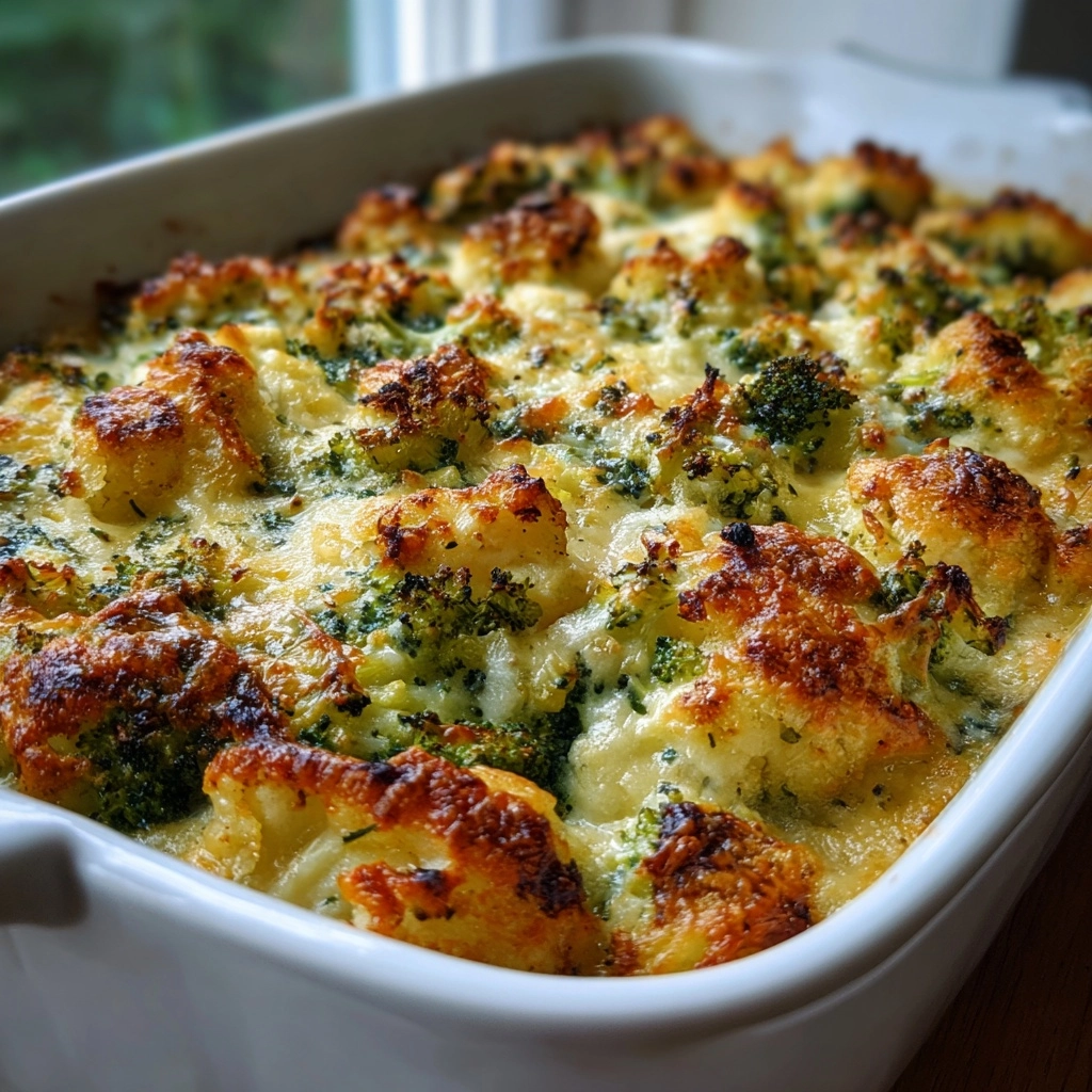 Cozy Cauliflower Broccoli Casserole Bake for Comfort Food! 2 Cozy Cauliflower Broccoli Casserole Bake