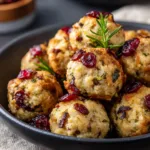 Cranberry Turkey Stuffing Balls