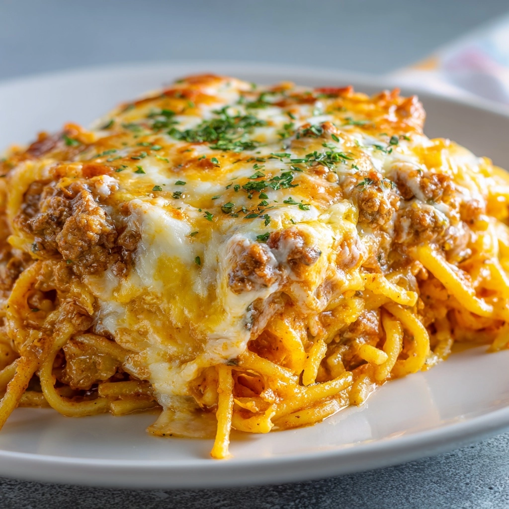 Creamy Southern Spaghetti Bake Delivers Cheesy Bliss! 2 Creamy Southern Spaghetti Bake – Cheesy Comfort in Every Bite!