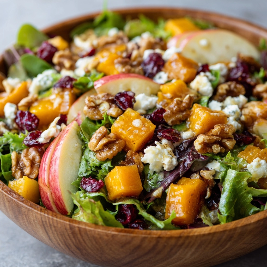 Fall Harvest Salad with Butternut Squash and Apple