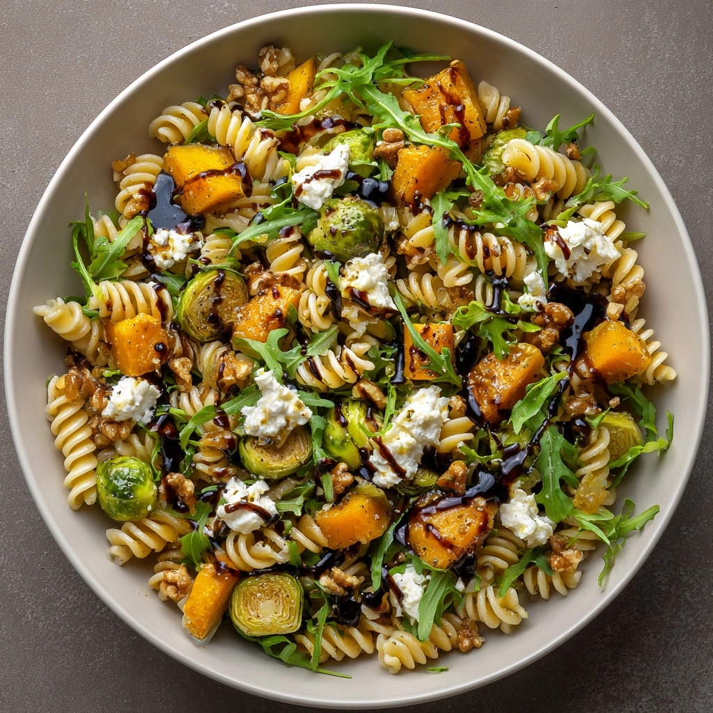 Fall Pasta Salad with Butternut Squash and Brussels Delight! 2 Fall Pasta Salad with Butternut Squash and Brussels