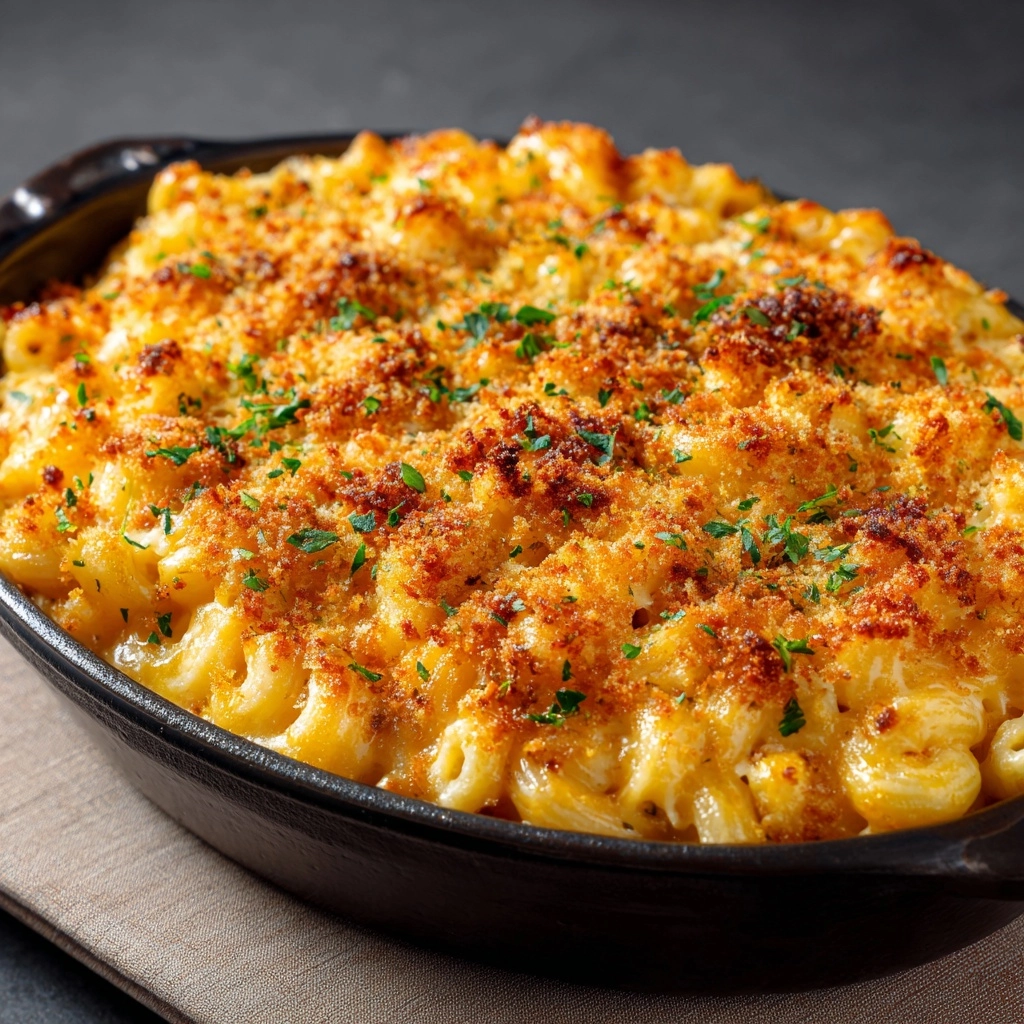 Gourmet Baked Mac and Cheese with a Crunch that Delights! 2 Gourmet Baked Mac and Cheese with a Crunch