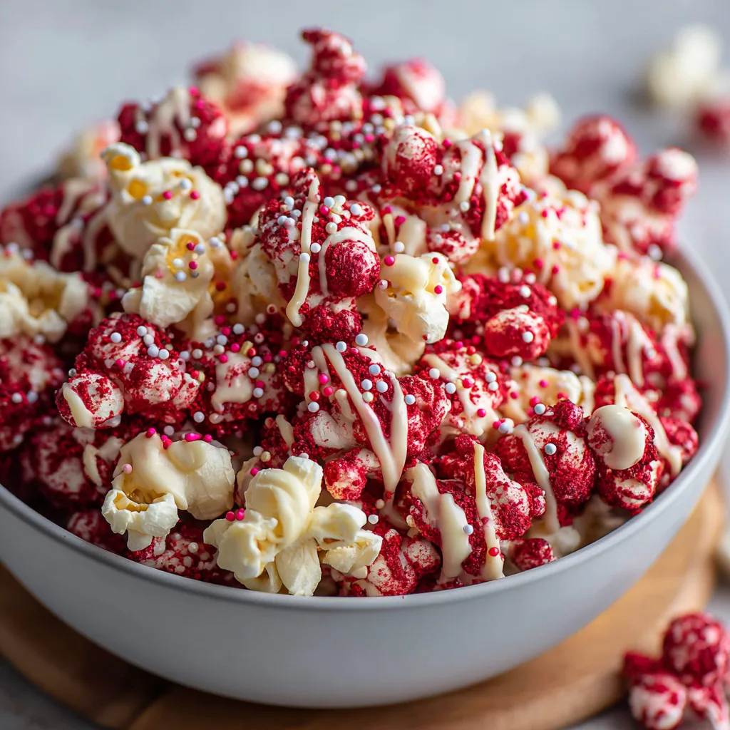 Halloween Bloody Red Velvet Popcorn: A Spooky Treat! 2 Halloween Bloody Red Velvet Popcorn