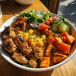 Healthy Chicken & Sweet Potato Rice Bowl for Wholesome Meals 3 Healthy Chicken & Sweet Potato Rice Bowl