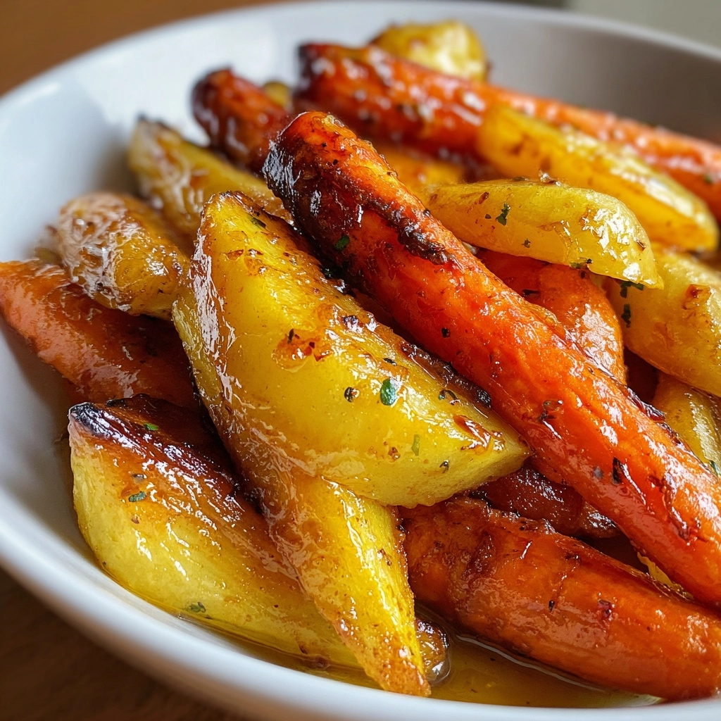 Maple Dijon Roasted Apples & Carrots: A Flavorful Delight! 2 Maple Dijon Roasted Apples & Carrots