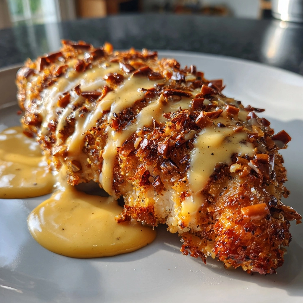 Pretzel Chicken with Mustard-Cheddar Sauce: Try This Ultimate Recipe! 2 Pretzel Chicken with Mustard-Cheddar Sauce: An Amazing Ultimate Recipe