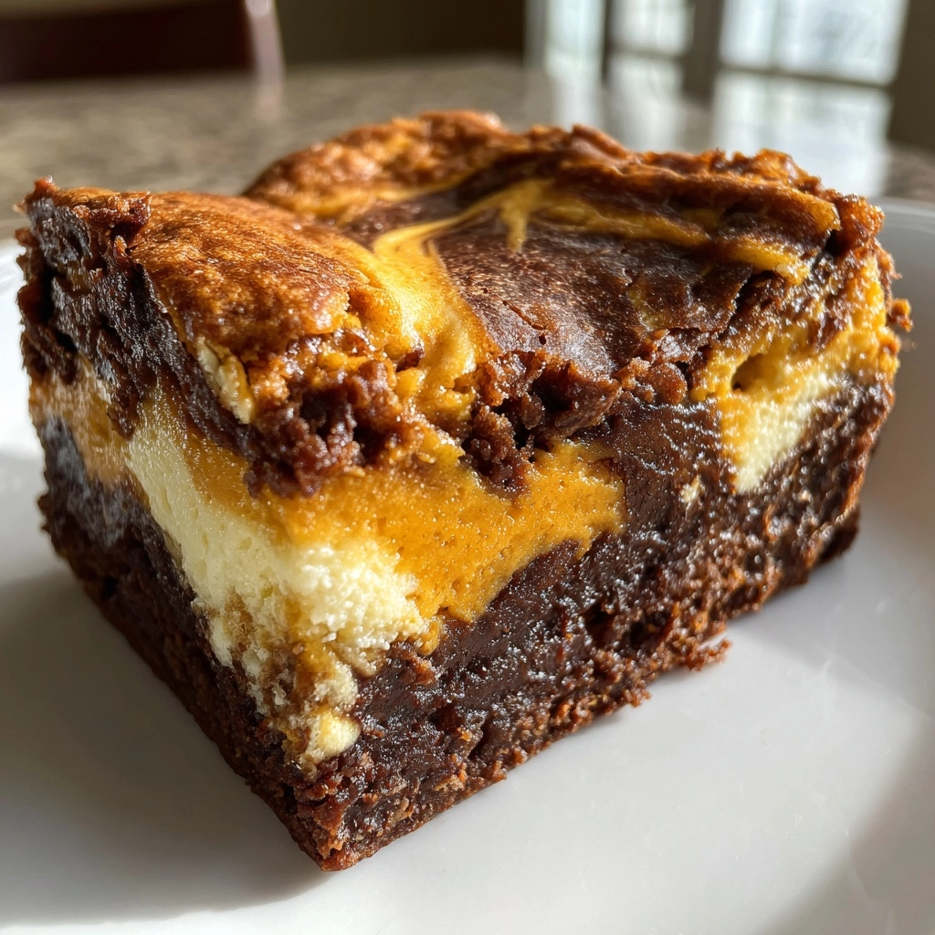 Pumpkin Cheesecake Brownies You Can't Resist Trying! 2 Pumpkin Cheesecake Brownies