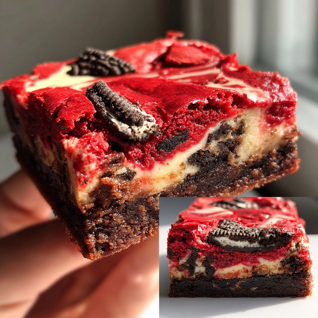 Red Velvet OREO BROWNIES