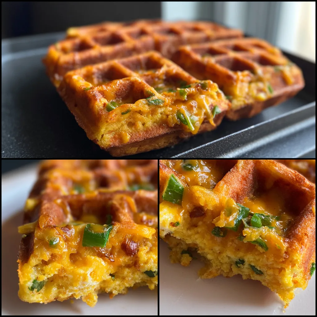Spicy Cheddar Jalapeño Cornbread Waffles You’ll Love Today! 2 Spicy Cheddar Jalapeño Cornbread Waffles You’ll Love