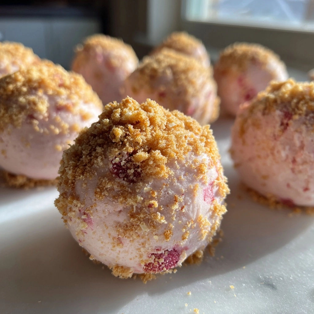 Strawberry Cheesecake Truffle Balls