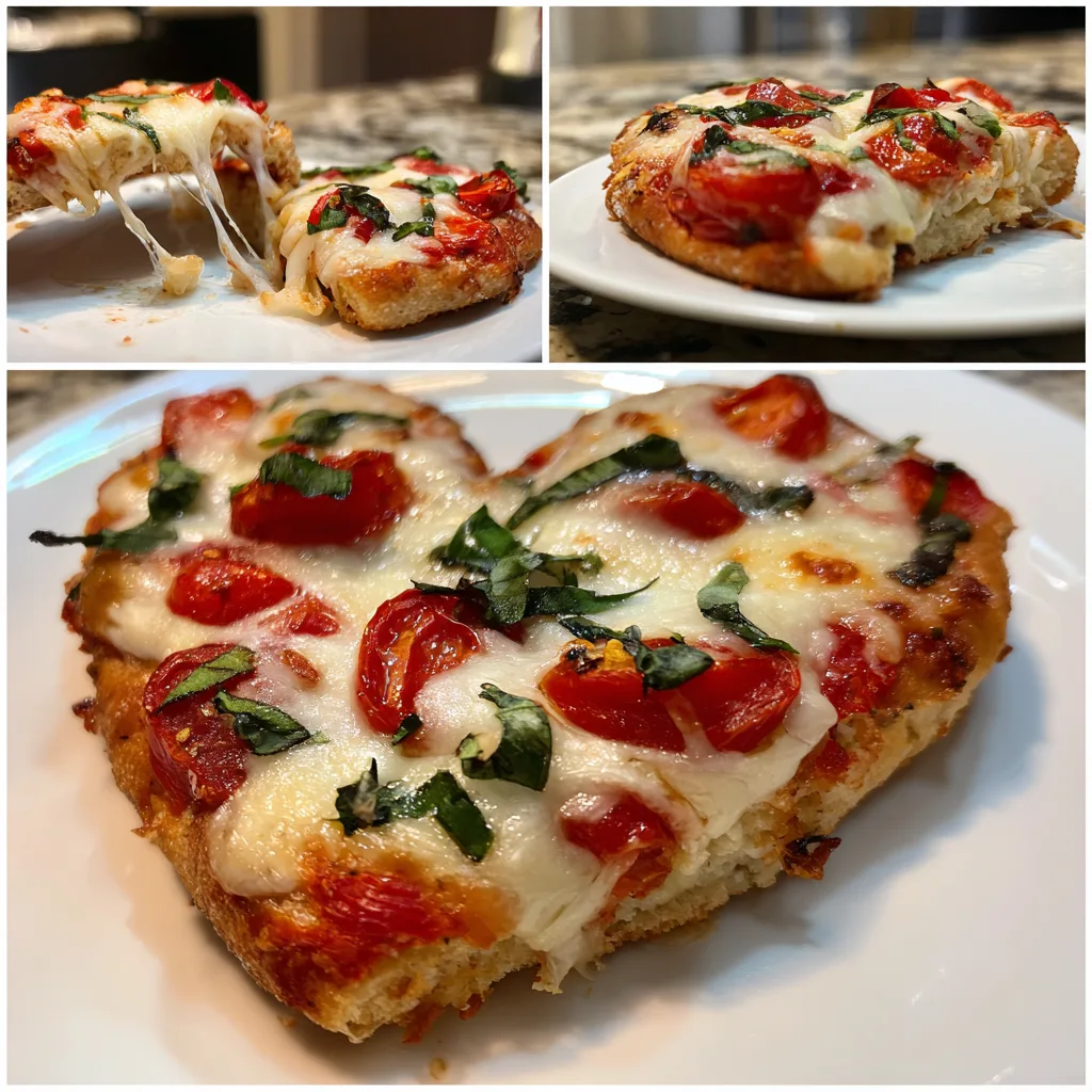 Valentine’s Day Heart-Shaped Mini Pizzas for Romance! 2 Valentine’s Day Heart-Shaped Mini Pizzas!