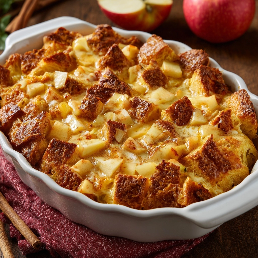 Apple Cinnamon Bread Pudding (Warm & Cozy Dessert)