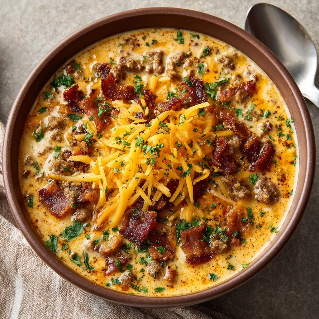 Bacon Cheeseburger Soup: Enjoy All the Flavor Without the Bun! 2 Bacon Cheeseburger Soup (All the Flavor Without the Bun)