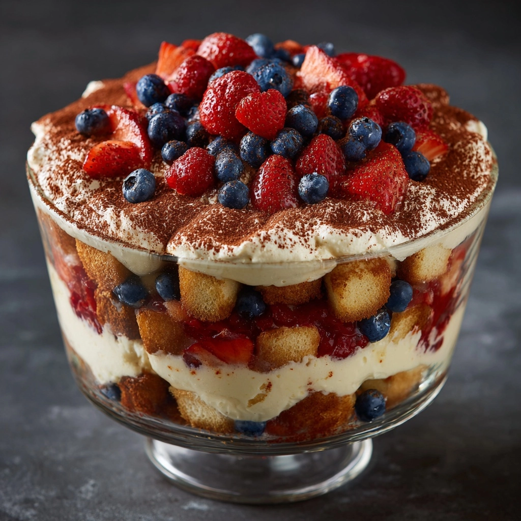 Berry Tiramisu Trifle