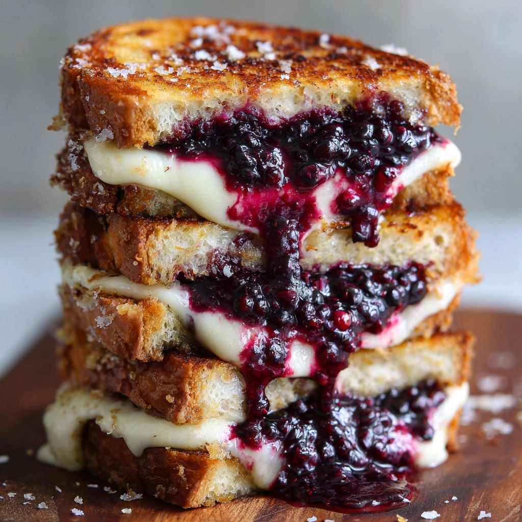 Blackberry Balsamic & Brie Grilled Cheese
