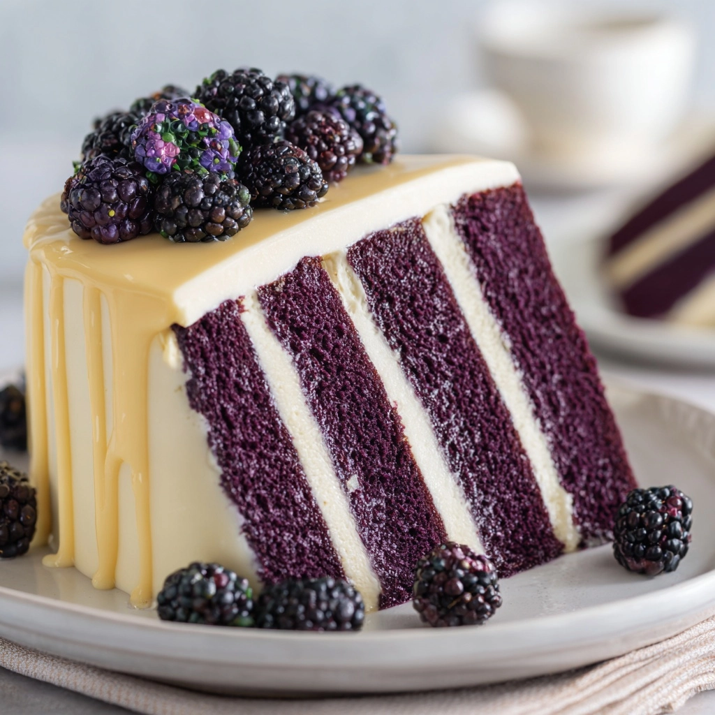Blackberry Velvet Cake That Looks Straight Off a Dessert Menu! 2 Blackberry Velvet Cake That Looks Straight Off a Dessert Menu