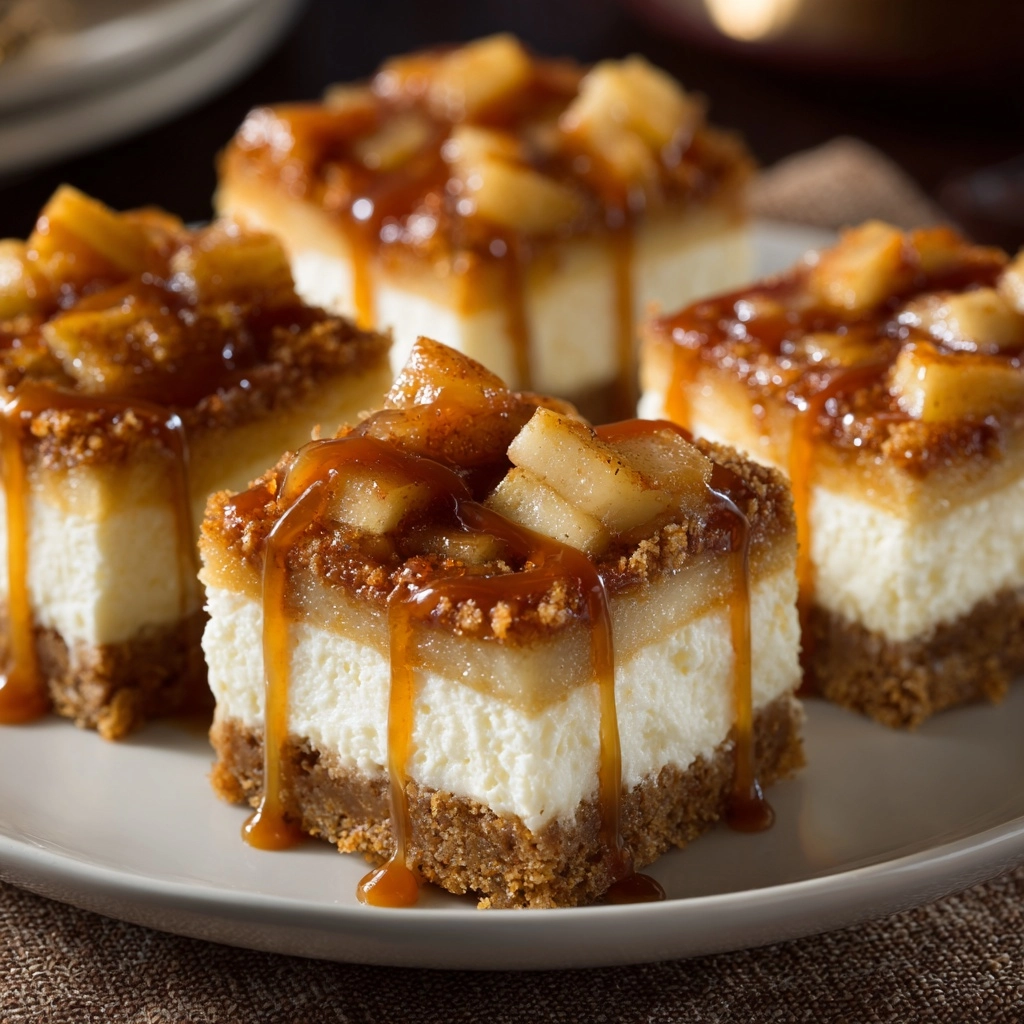 Caramel Apple Cheesecake Bars Recipe