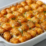 Cheesy Tater Tot Casserole: A Family Favorite Delight! 3 Cheesy Tater Tot Casserole (Family Favorite Comfort Food)