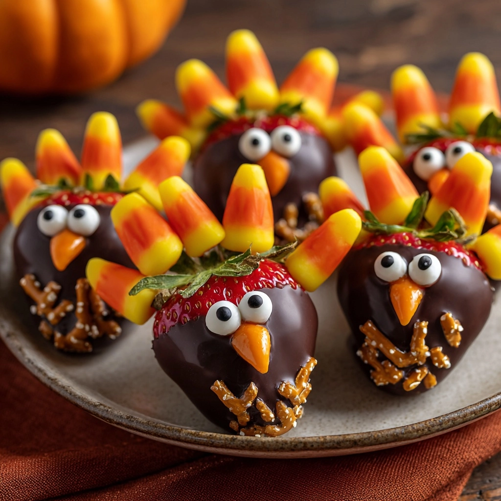 Chocolate Covered Strawberry Turkeys