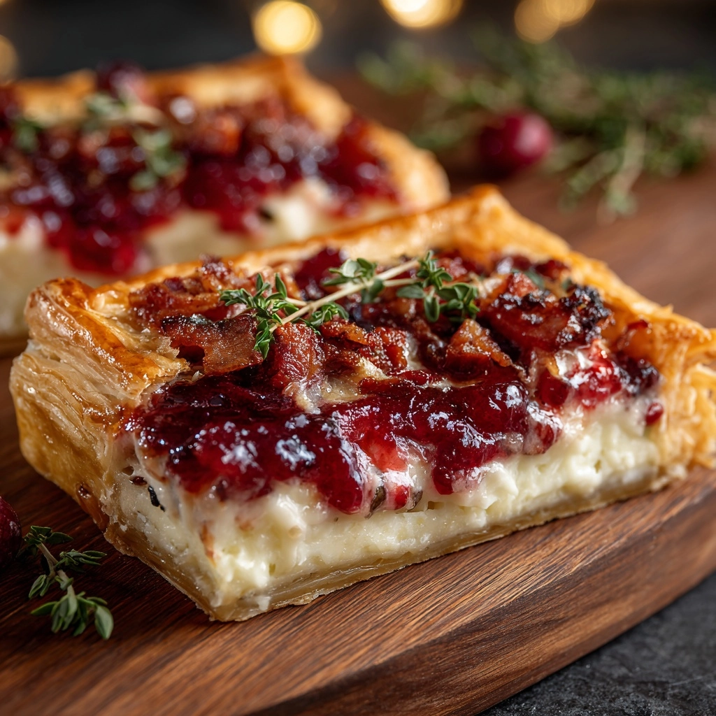 Cranberry Brie Tart with Pancetta & Thyme: A Must-Try! 2 Cranberry Brie Tart with Pancetta & Thyme