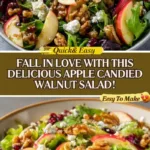 Delicious Apple Candied Walnut Salad for a Perfect Fall Feast!