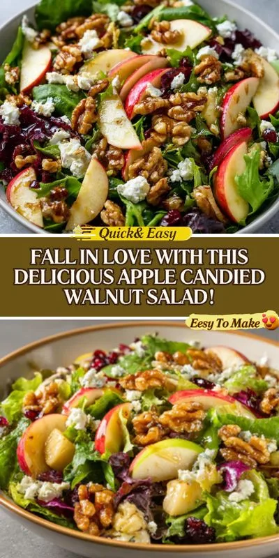 Delicious Apple Candied Walnut Salad for a Perfect Fall Feast!