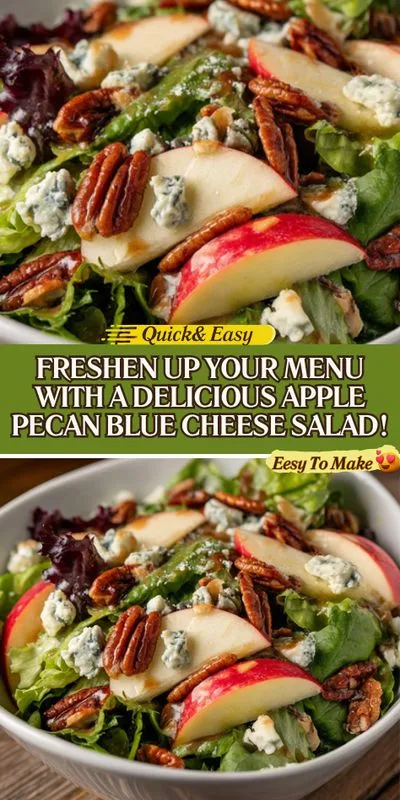 Delicious Apple Pecan Blue Cheese Salad Recipe You’ll Love! 2 Delicious Apple Pecan Blue Cheese Salad Recipe You’ll Love!