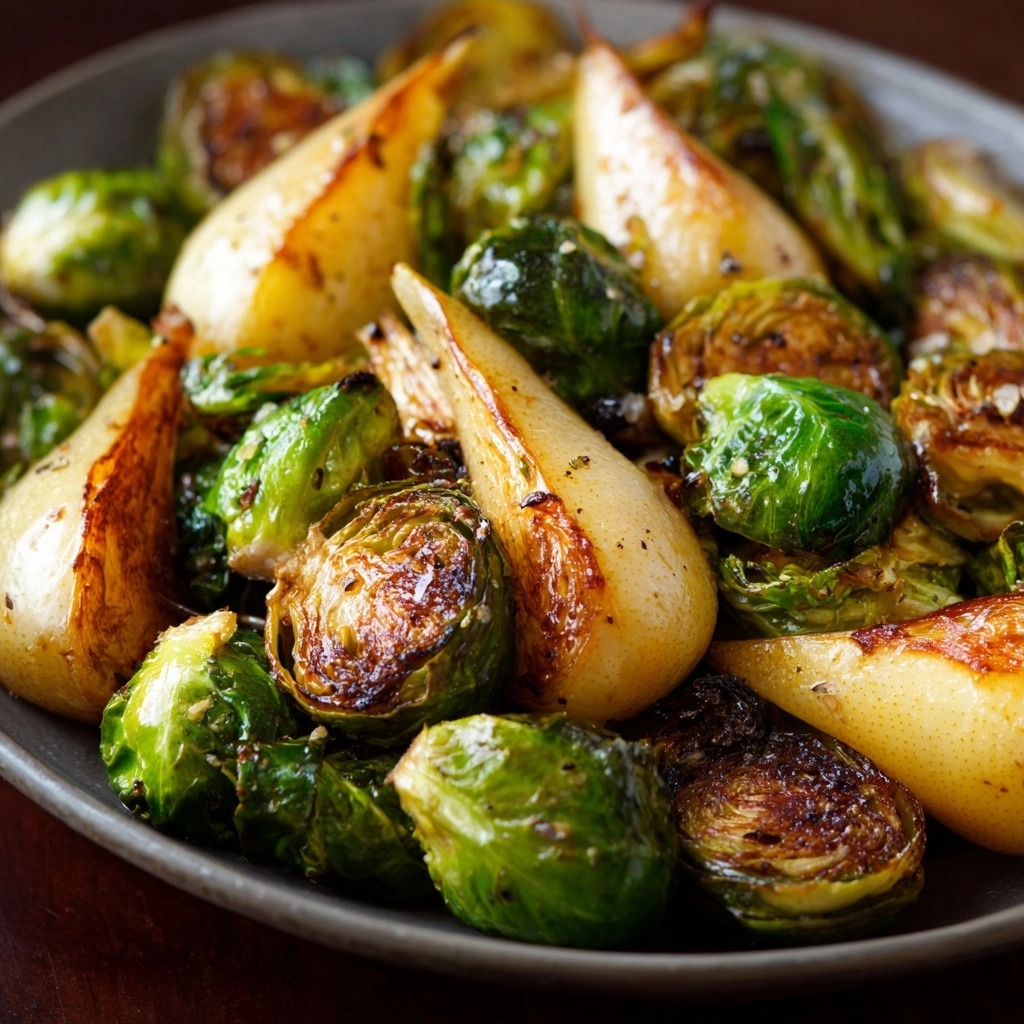 Delicious Roasted Brussels Sprouts and Pears for Fall Bliss! 2 Delicious Roasted Brussels Sprouts and Pears: A Perfect Fall Side Dish!