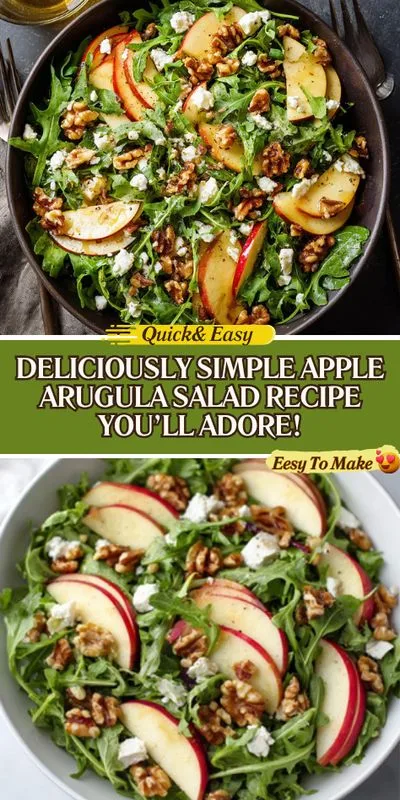 Fresh and Crisp: Discover Your Love for Apple Arugula! 2 Fresh and Crisp: Simple Apple Arugula Salad Recipe You’ll Love!
