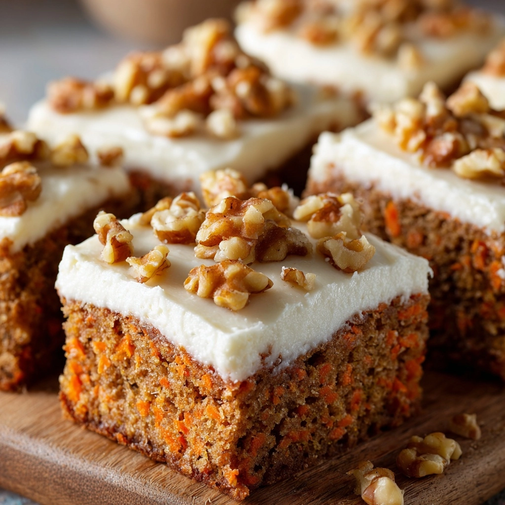 Frosted Carrot Cake Bars for Quick Potluck Desserts Delight! 2 Frosted Carrot Cake Bars for Quick Potluck Desserts