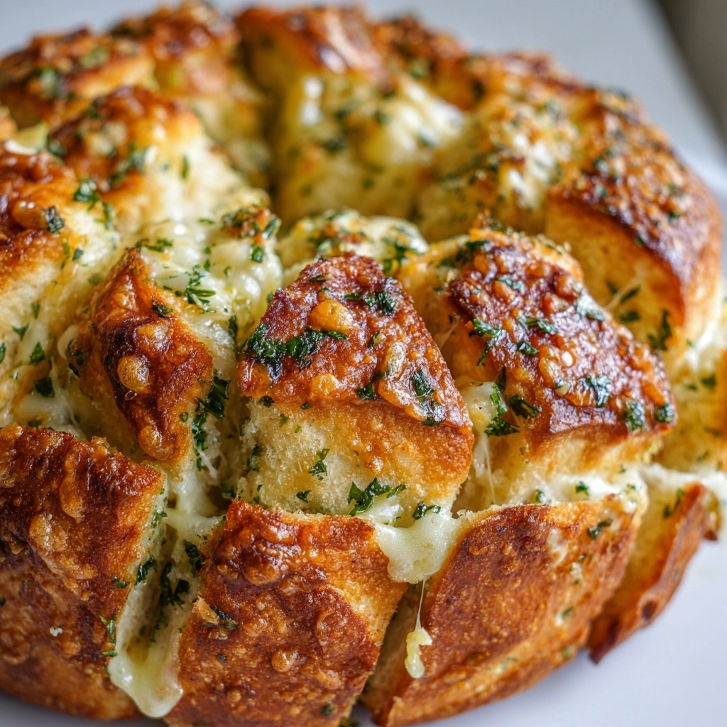 Garlic Herb Cheese Bread That Pulls Apart in Seconds