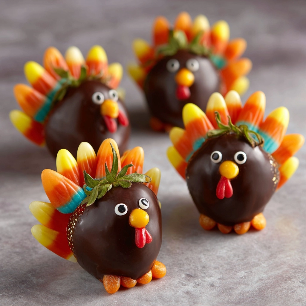 Here's How You Can Make Chocolate Turkeys Easily! 2 Here's How You Can Make Chocolate Turkeys Out of Strawberries For The Cutest Thanksgiving Dessert